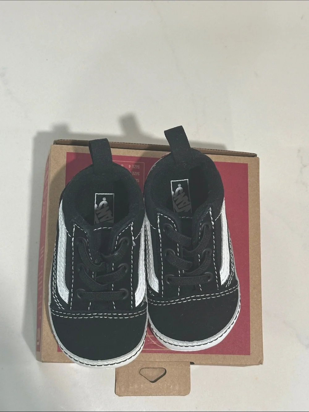 Vans Black & White Old Skool Crib Toddler Sneakers